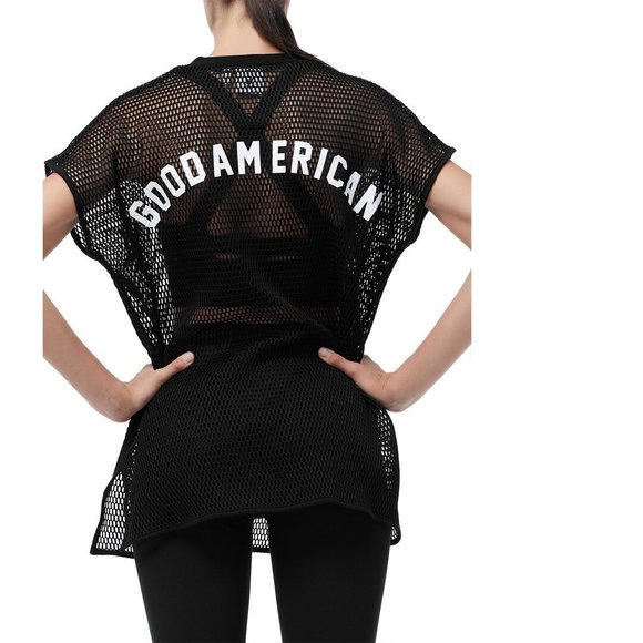 GOOD AMERICAN THE WARRIOR COVER-UP TEE - Picture 2 of 6